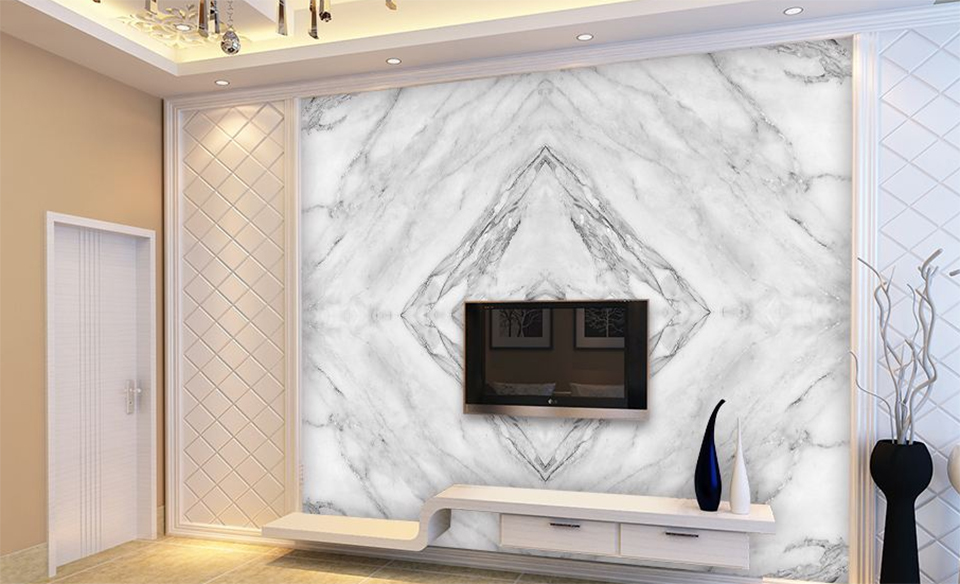 White marble as TV background wall.jpg