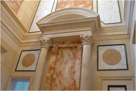 Natural marble interior decoration