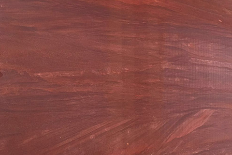 Red wooden marble