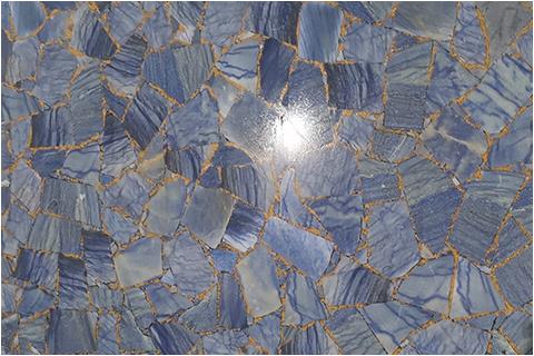 blue crystal marble