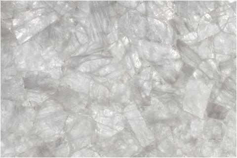 White crystal agate slab