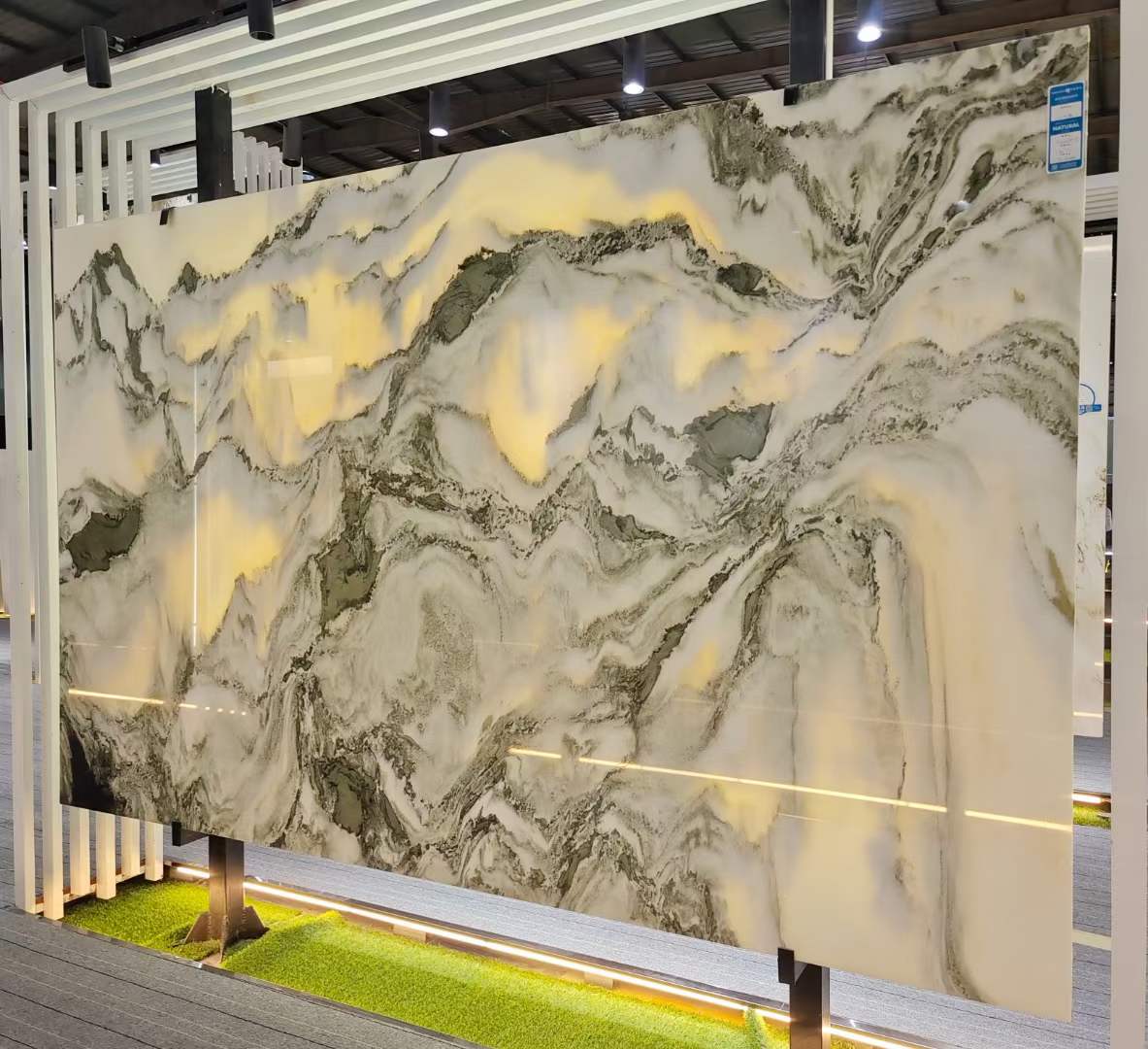 Natural white marble