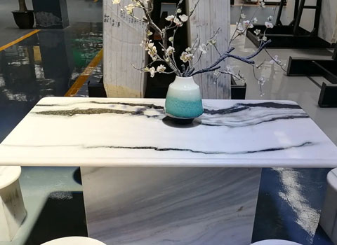 Panda white marble table