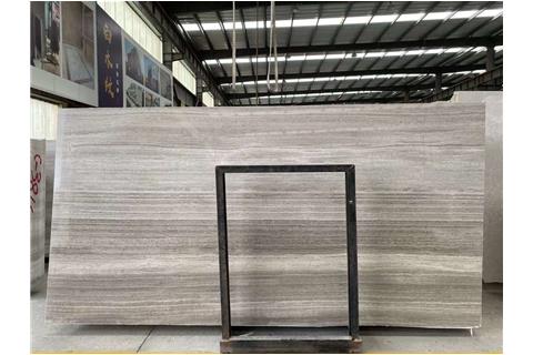 Natural grey wood grain marble