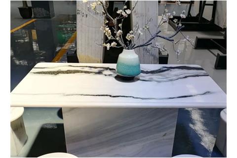Panda white marble table