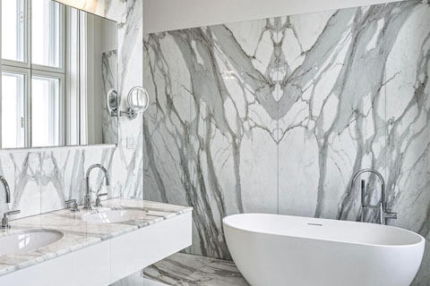 Calacatta white marble background