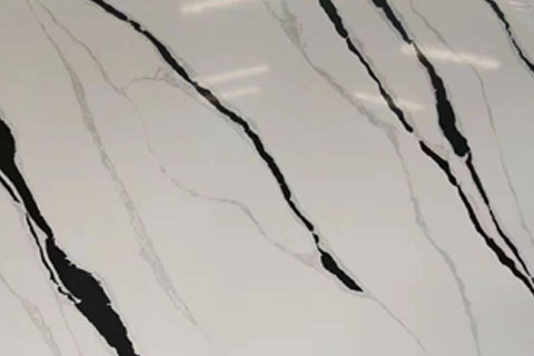 Artificial Panda White Quartz Stone Slab