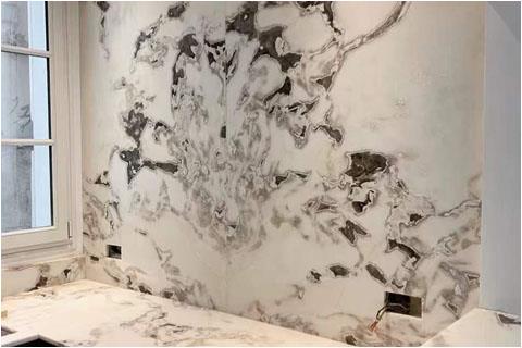 White Marble With Grey Veins Background