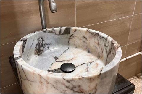 Elephant White Natural Marble Countertop