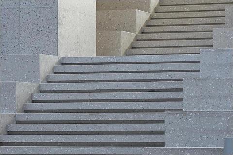Gray Terrazzo Staircase Steps