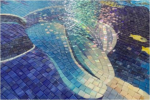 室外泳池游泳陶瓷玻璃马赛克