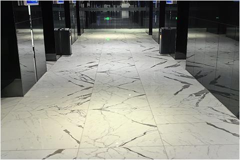 Hotel Floor Tiles White Marble Project