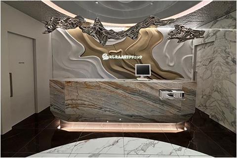 Yinxun Palissandro Marble Reception Desk Project