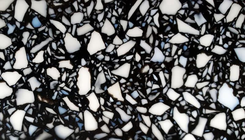 Bold black & white terrazzo slabs for striking feature walls and countertops..jpg
