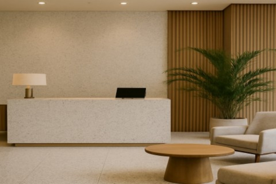 Huarun Fine Flower White Terrazzo