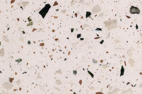 Beige With Multi Colored Shards Terrazzo Tile