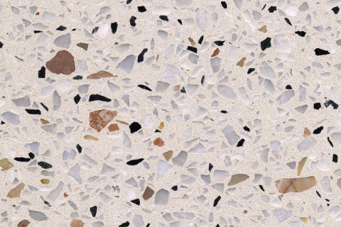 Multi Color Terrazzo Tile with Beige Base And Assorted Shard