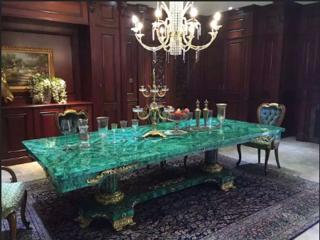 Green Crystal Fluorite Gemstone Semi Precious Stone Slab