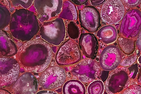 Pink gemstone agate