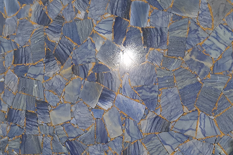 blue crystal marble