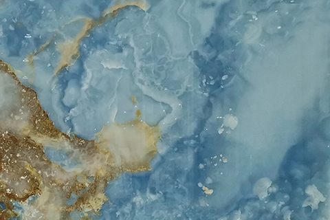 Blue marble onyx