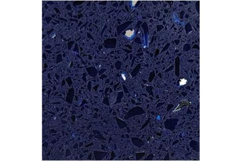 Deep Blue & Purple Speckled Engineered Quartz Stone for Coun