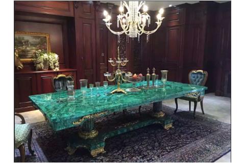 Green Crystal Fluorite Gemstone Semi Precious Stone Slab